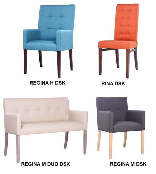Čalouněné židle a křesla design DSK Lavice a křesla REGINA DSK
