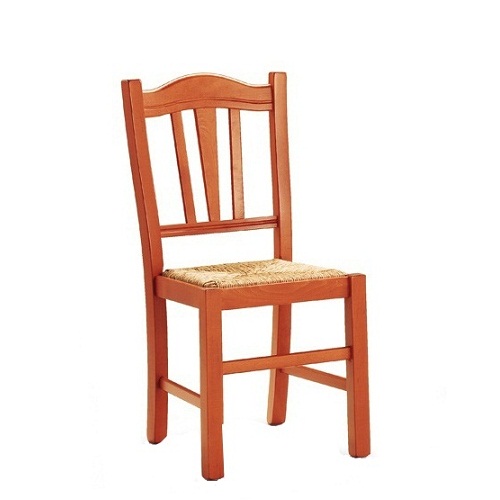 Dřevěná židle do restaurace s výpletem