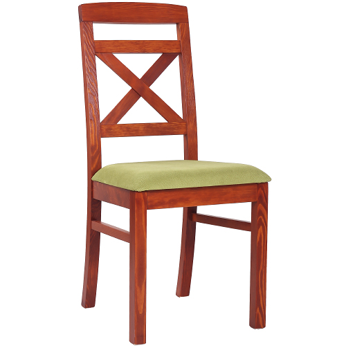 Borovicové stoličky ROBBIE 2P čalúnený sedák