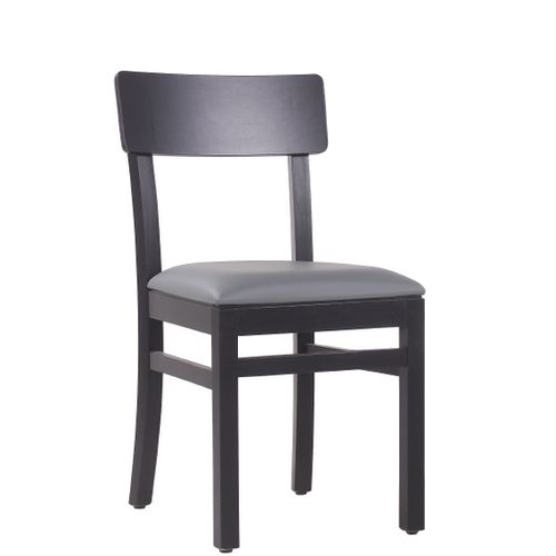 Moderní dřevěné židle do restauarce s čalouněním