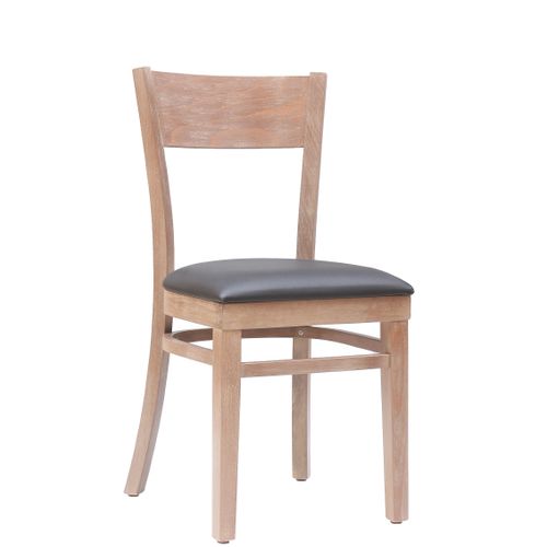 Dřevěné židle do restaurace s logem