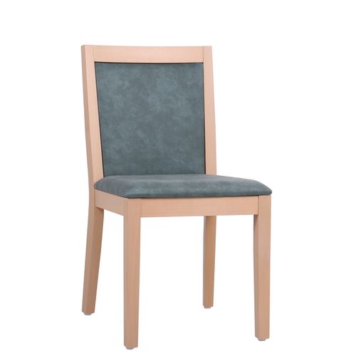 Dřevěné židle s čalouněním restaurační design