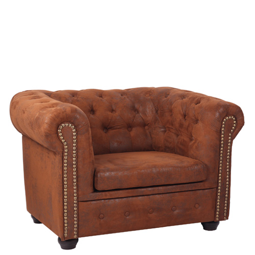 Čalouněná křesla Chesterfield look